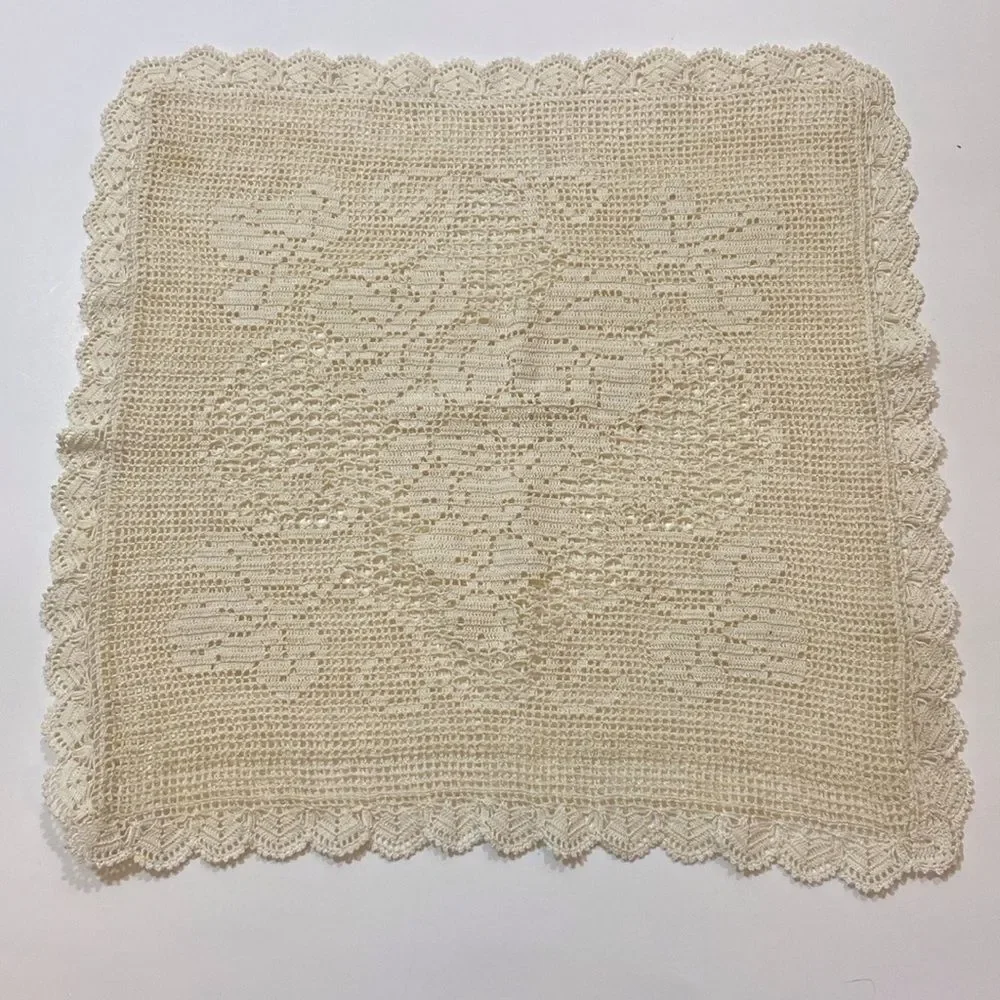 Vinegar Handmade Embroidered Standard Size16”x16” Pillow Case
